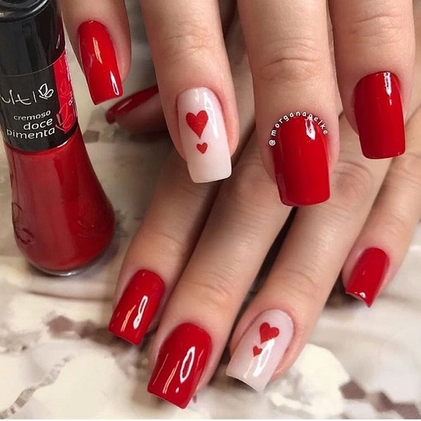 red nail design ideas