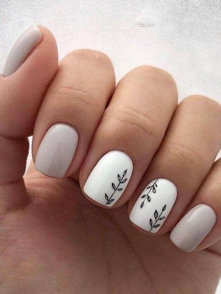 attractive square short white acrylic nails _ cute short square nails