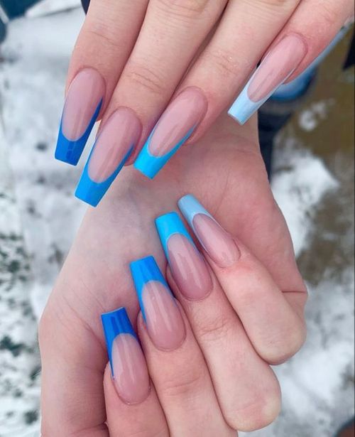 acrylic nails baby blue _ baby blue acrylic nails coffin