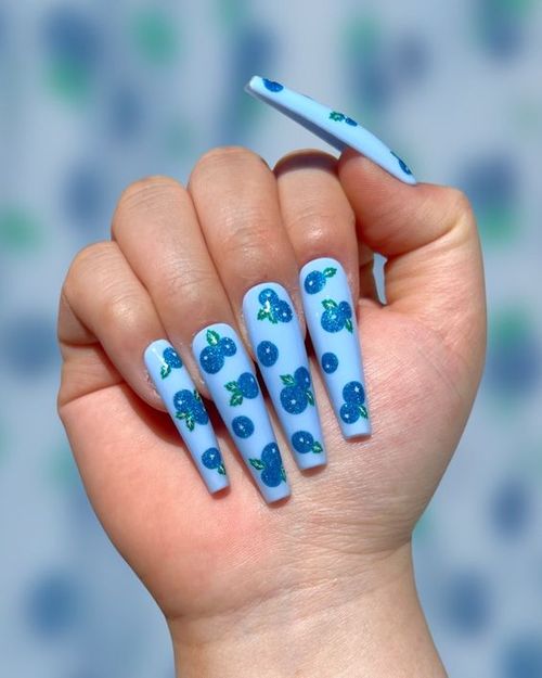 baby blue french tip acrylic nails _ baby blue french tip nails almond