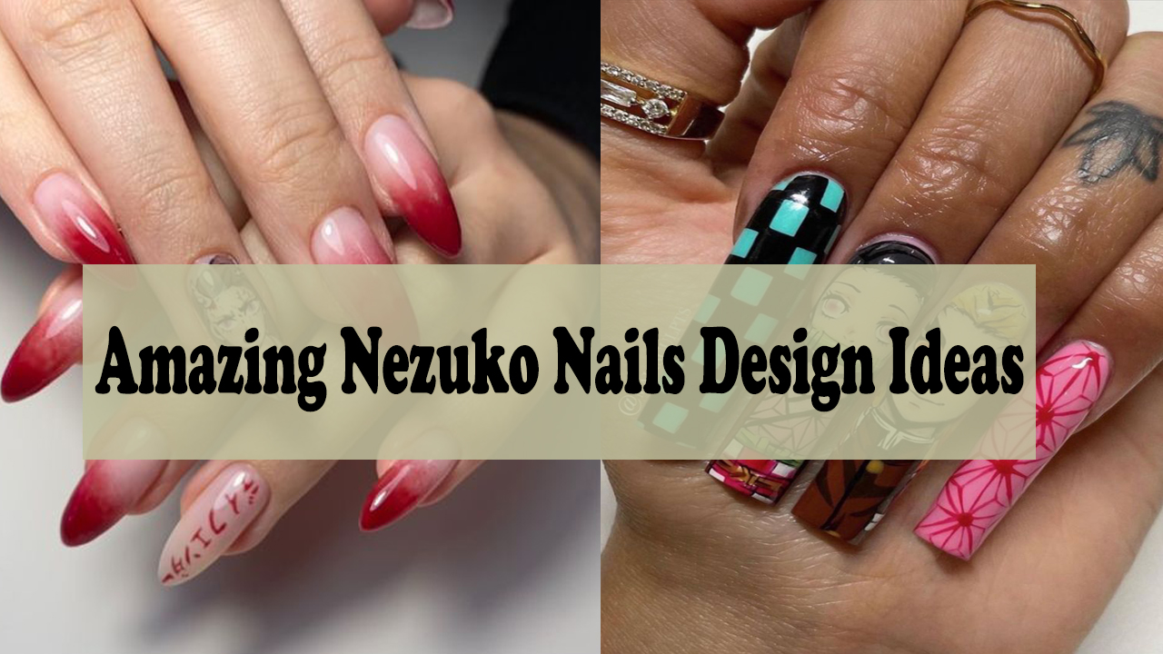 Nezuko Nails Inspiration and ideas  Nail Aesthetic