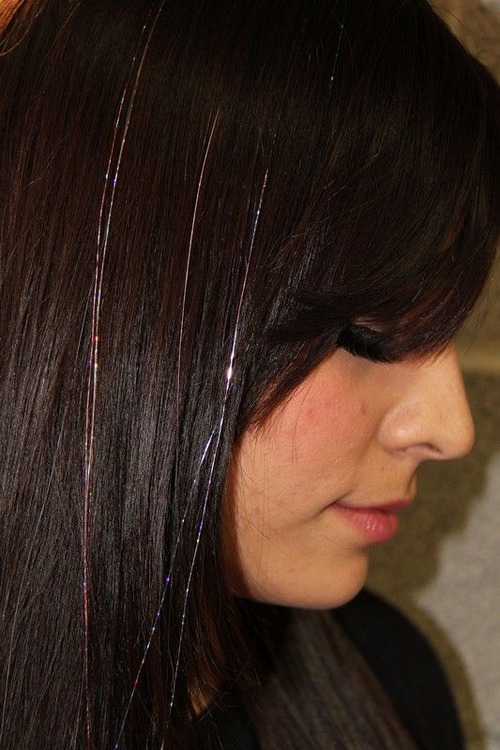 tinsel hair - fairy tinsel hair