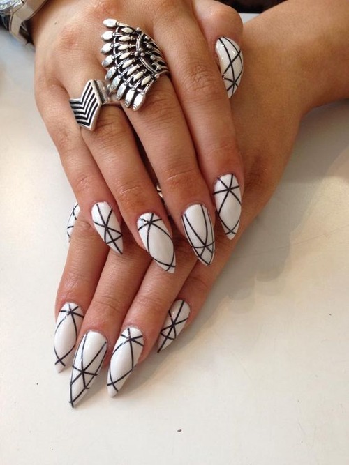 black lines on nails design - what causes black stripes on nails