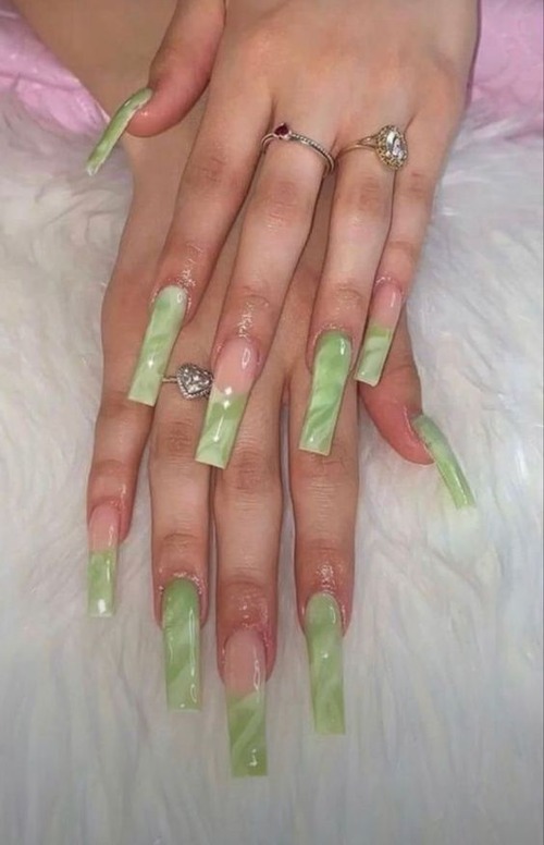 sage green french tip nails - sage green french tip nails coffin