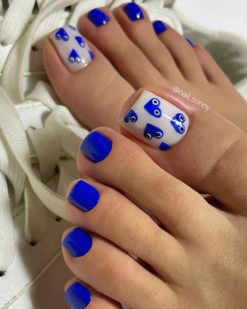 trendy acrylic toe nails - acrylic toes before and after
