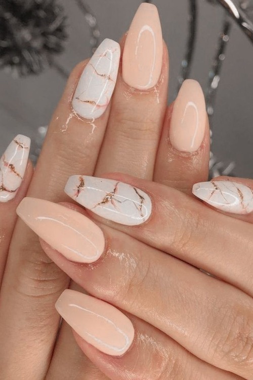 nude pink acrylic nails - can you get colored acrylic nails