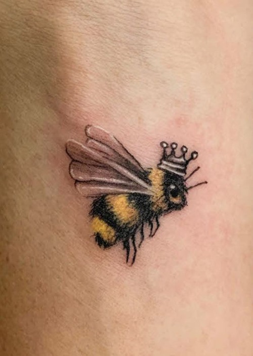 queen bee tattoo - queen bumble bee tattoo