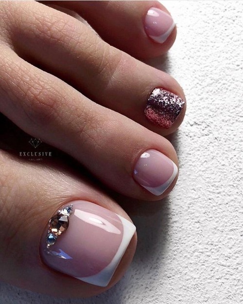 white french tip toes - white french tip toes nail polish