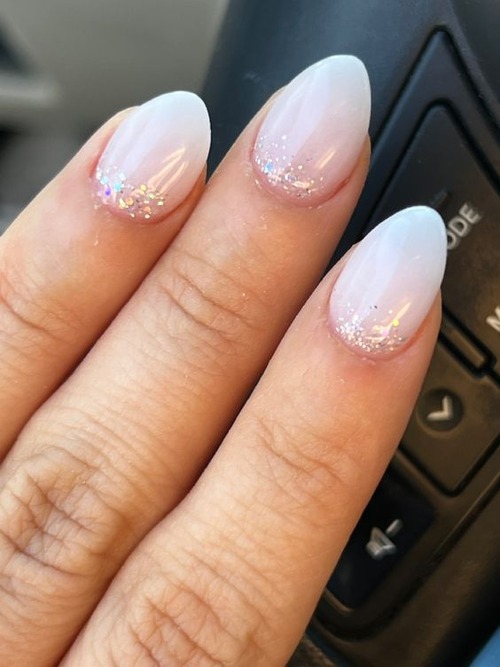 white sparkly nails - white sparkly nails coffin
