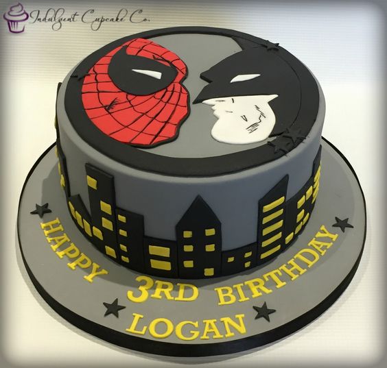 Best batman and spiderman cake