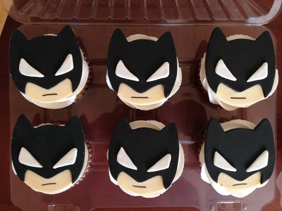 batman birthday cupcakes