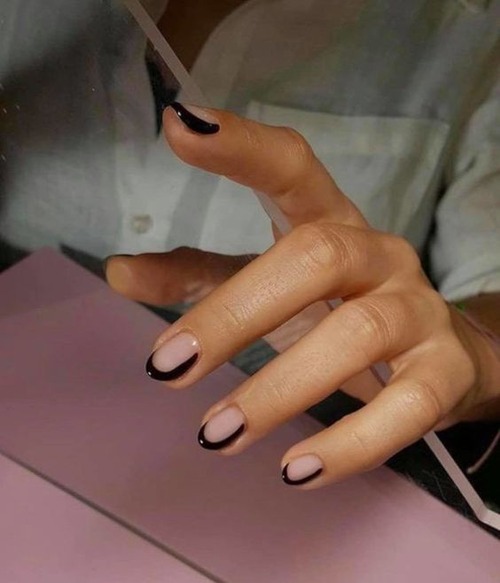 classy short french nails - classy short nails