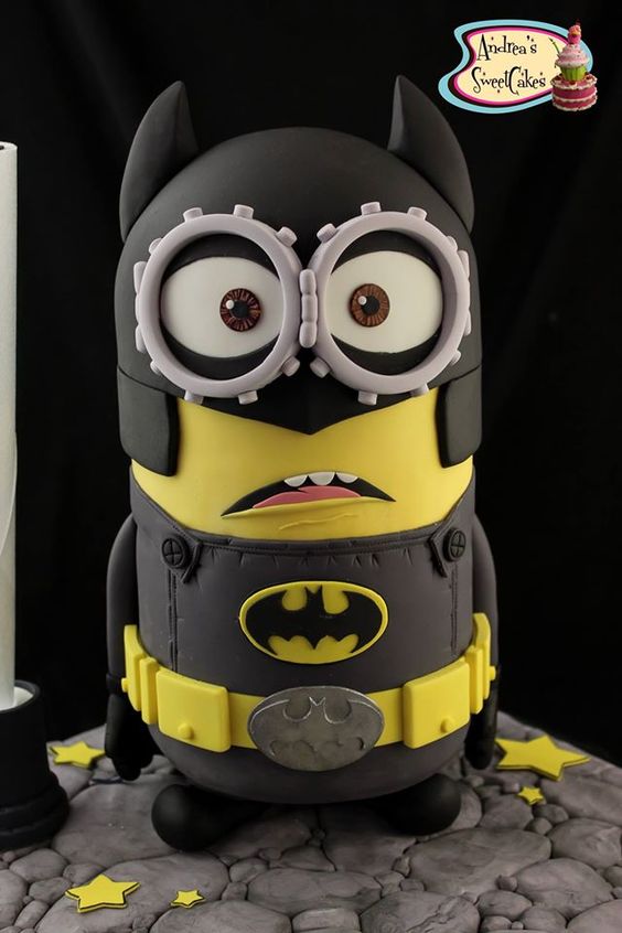 minion batman cakes