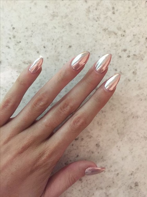 silver chrome nails - silver chrome nails tutorial