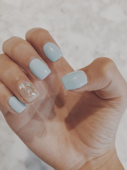 baby blue butterfly nails - butterfly nails blue and white