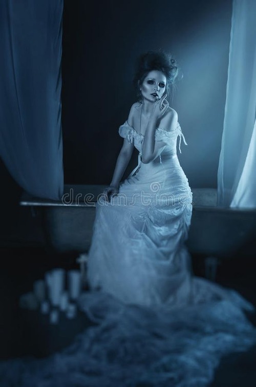 beautiful ghost bride - wedding dress ghost