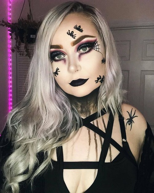 pretty half ghost makeup - ghost makeup easy