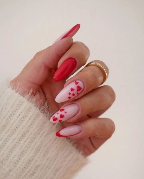 red heart nail designs - red heart nails