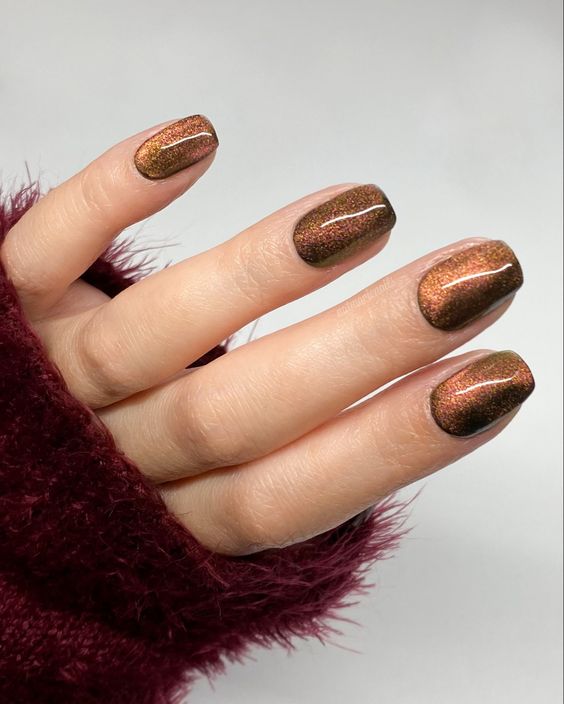 Velvet Gel nail design