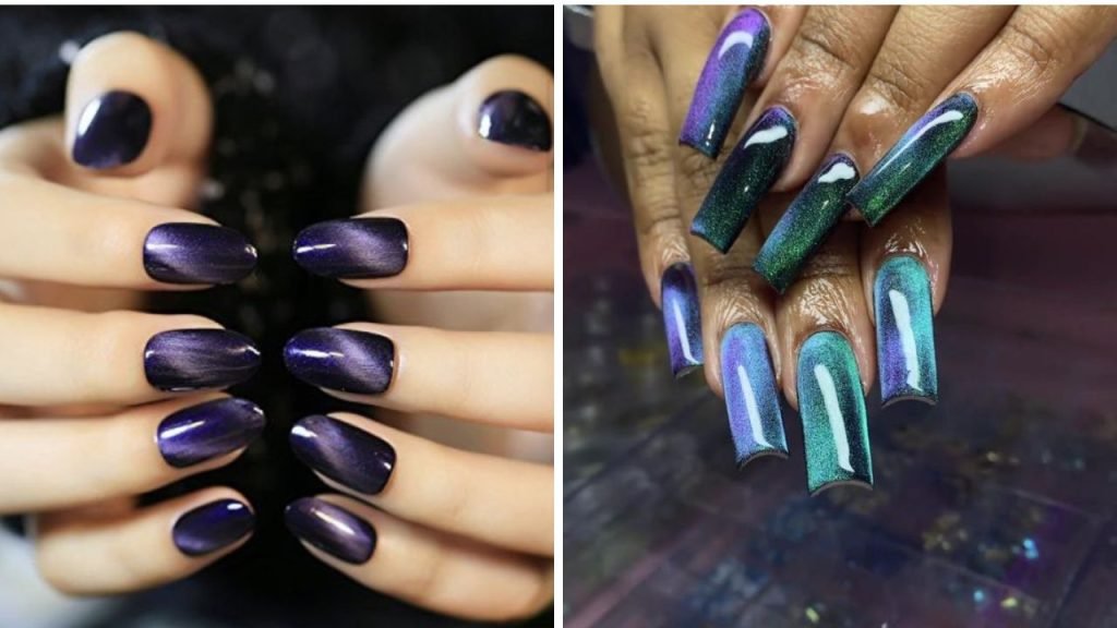 Incredible Cat Eye Nail Designs That Will Leave You in Awe! cat eye nail designs
