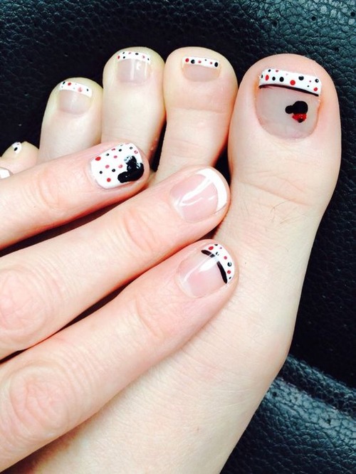 disney toe nail designs - disney toe nail designs for short nails