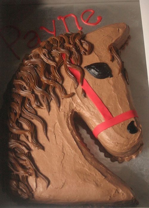 horse head cake - horse head cake template