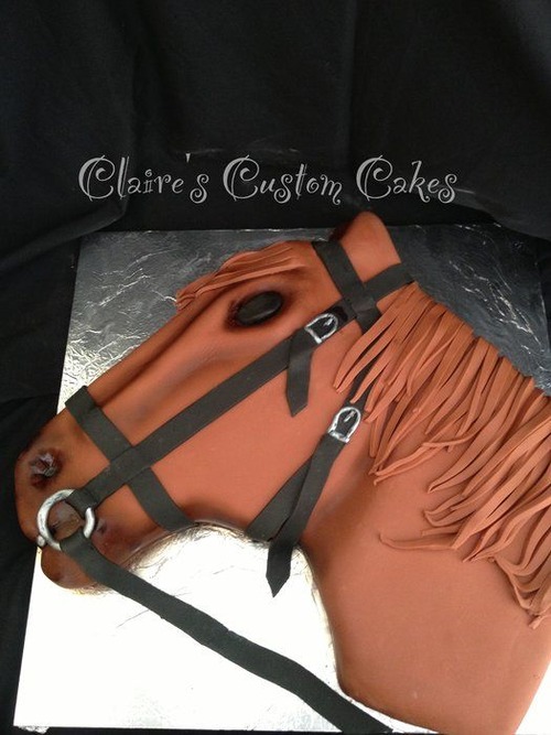 horse head cake - spirit horse cake