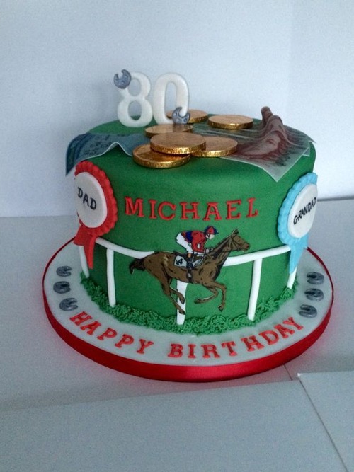 horse racing cake - horse cake