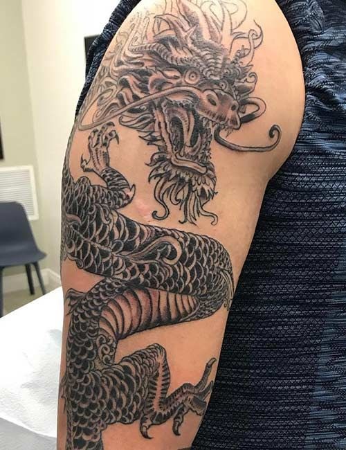 japanese dragon tattoo arm - japanese dragon tatto arm meaning