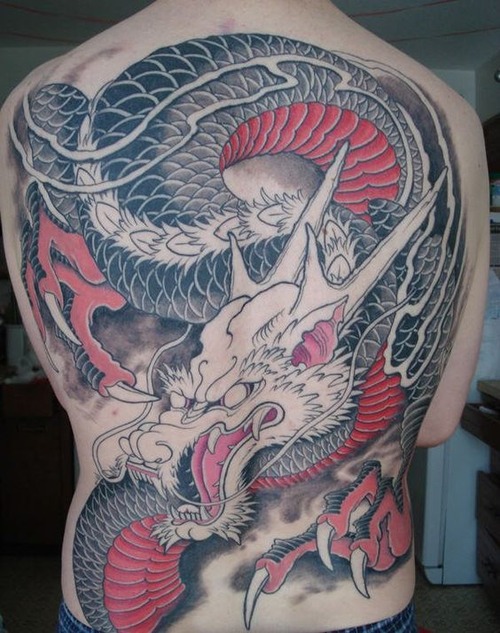 japanese dragon tattoo back - japanese dragon tattoo back boy