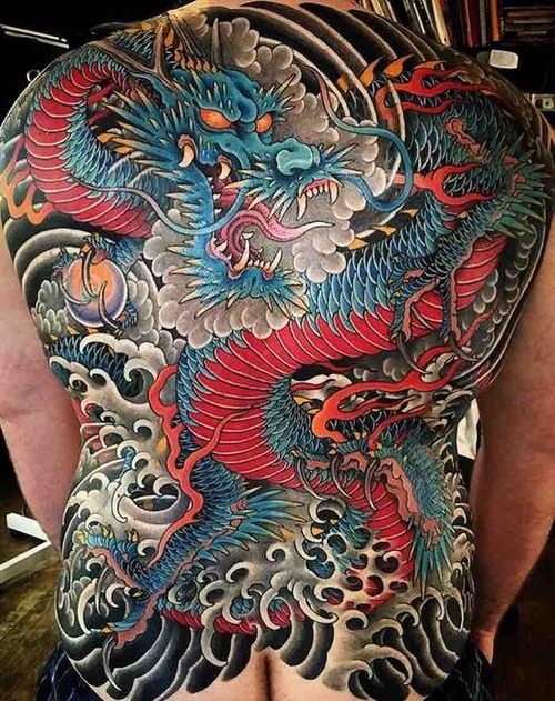japanese dragon tattoo back - japanese dragon tattoo back forearm