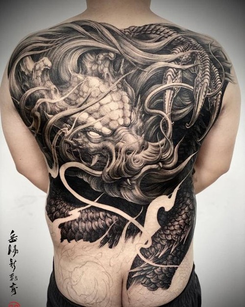 japanese dragon tattoo back - japanese dragon tattoo back meaning
