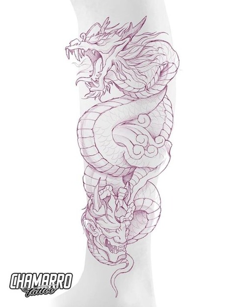 japanese dragon tattoo stencil - awesome japanese dragon tattoo stencil