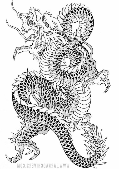 japanese dragon tattoo stencil - japanese dragon tatto meaning