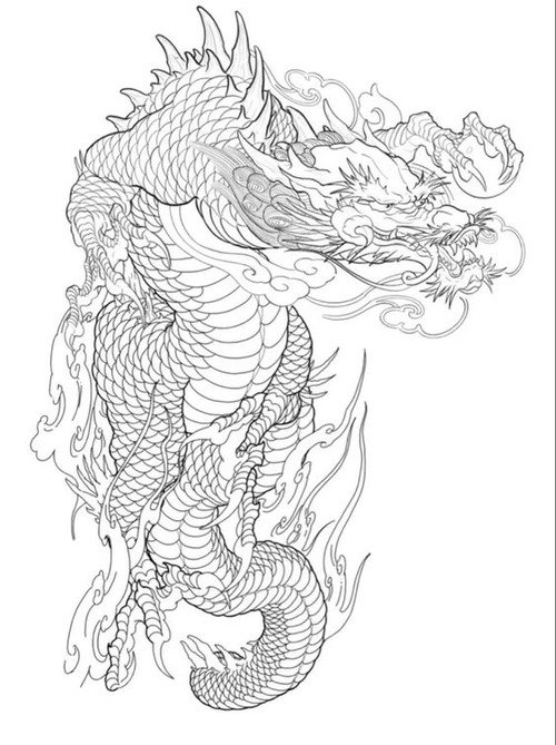 japanese dragon tattoo stencil - japanese dragon tattoo stencil free download