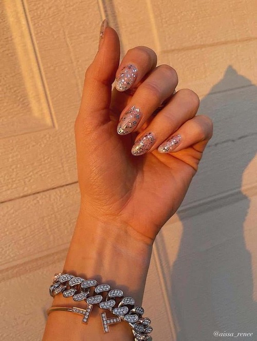 white nails for graduation - classy graduation nails