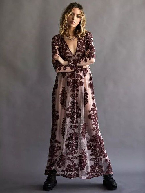boho winter wedding guest dress - boho winter wedding guest dress with sleeves
