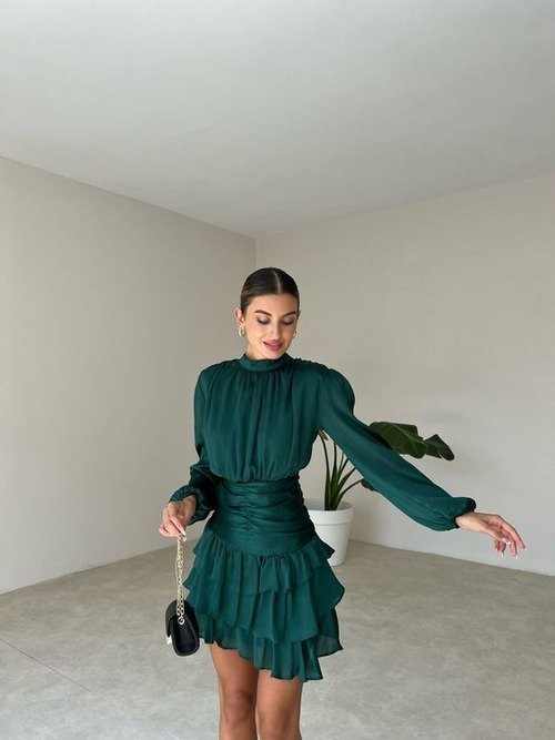 long sleeve dress for winter wedding guest - midi long sleeve dress for wedding guest