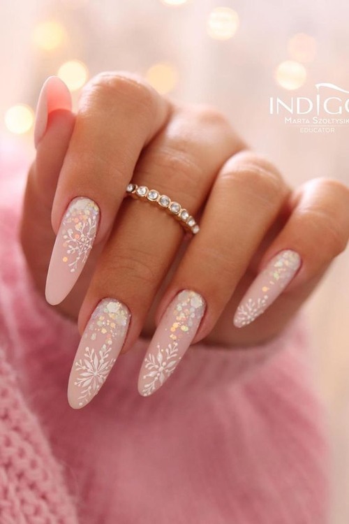 white winter wonderland nails - best white winter wonderland nails