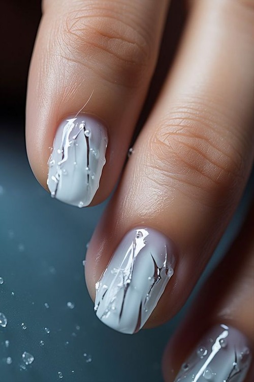 winter wonderland nail ideas - gorgeous winter wonderland nails