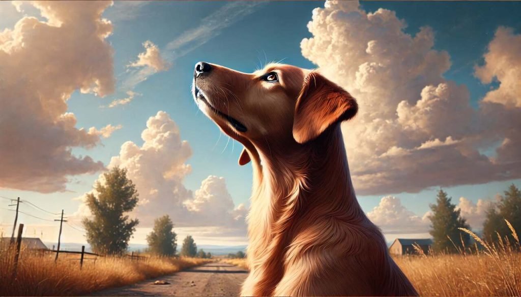 can dogs look up without moving their head