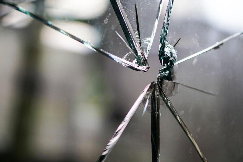 Cracked Window Glass