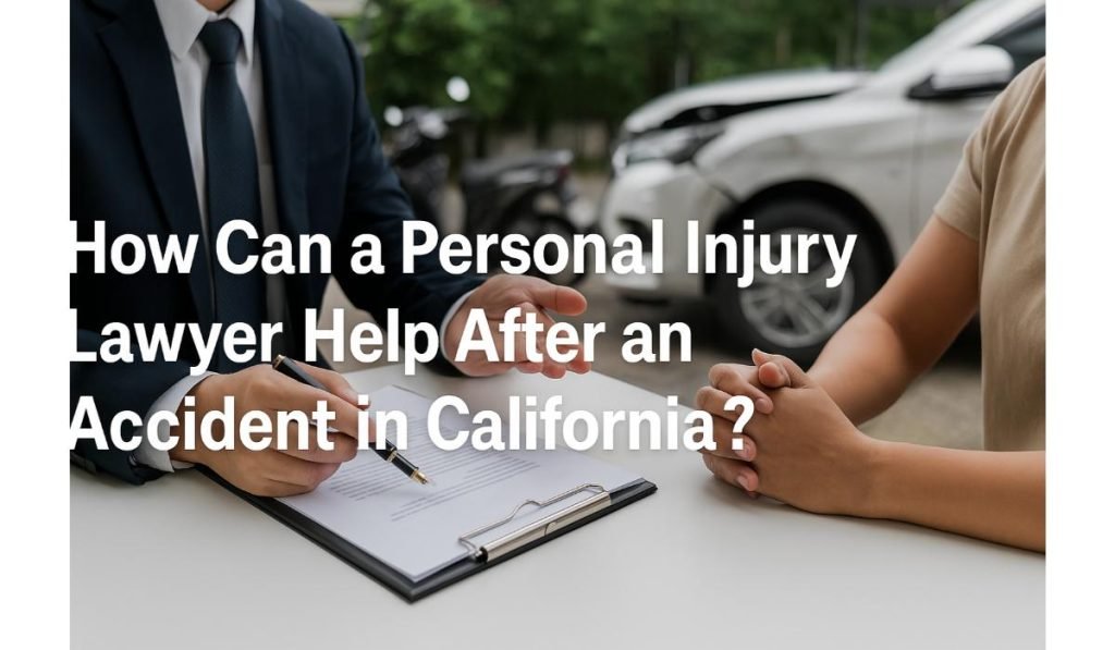 How Can a Personal Injury Lawyer Help After an Accident in California? Personal injury lawyer consulting with accident victim in California.