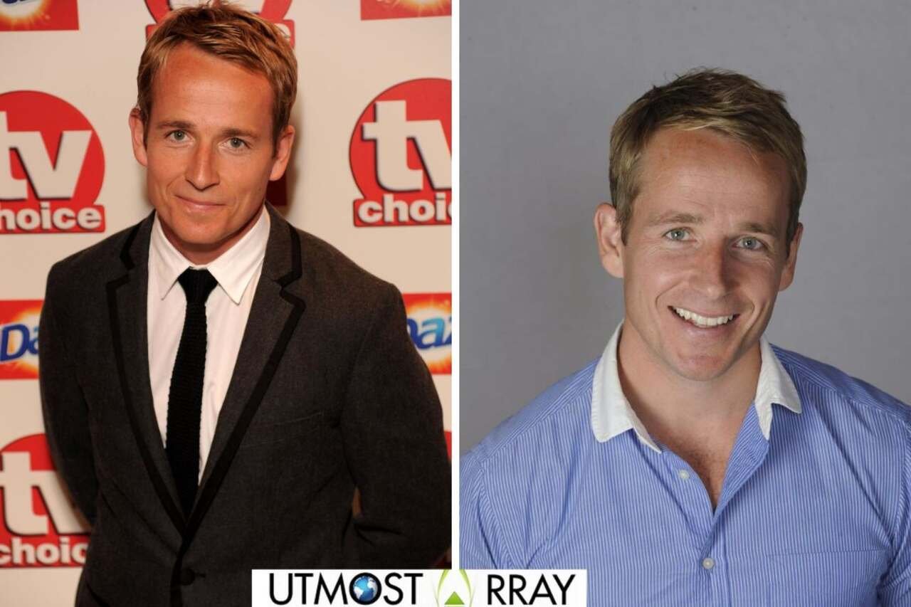Side-by-side images of Jonnie Irwin in formal and casual attire.