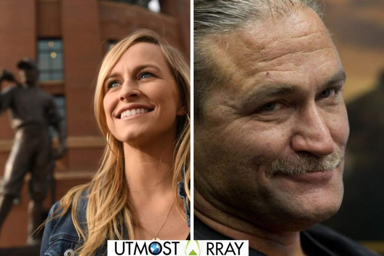 Dave Dahl Wife smiling on the left and Dave Dahl with a subtle smile on the right.