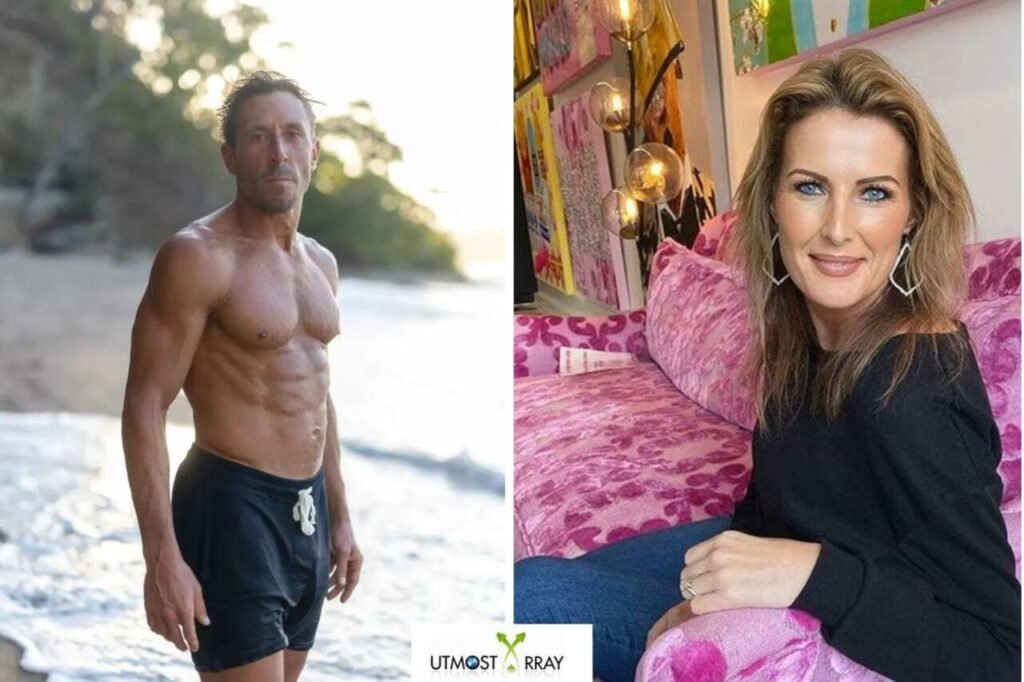 Paul Saladino Wife: Exploration of His Relationship, Partner Identity & Personal Life Paul Saladino at the beach and Sheri Nicole on a pink couch