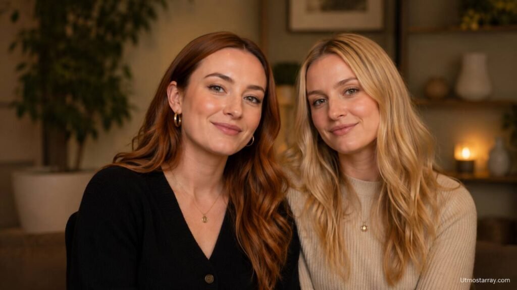 Amelia Dimoldenberg with sister Zoe Dimoldenberg