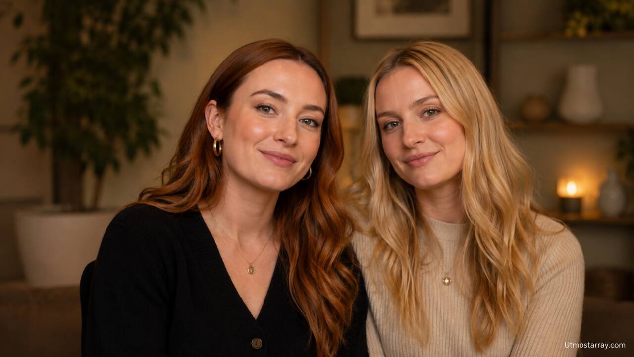 Amelia Dimoldenberg with sister Zoe Dimoldenberg