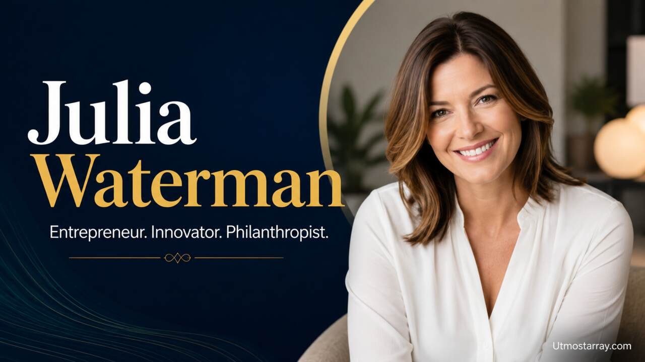 Portrait of Julia Waterman smiling for a biography and career profile article