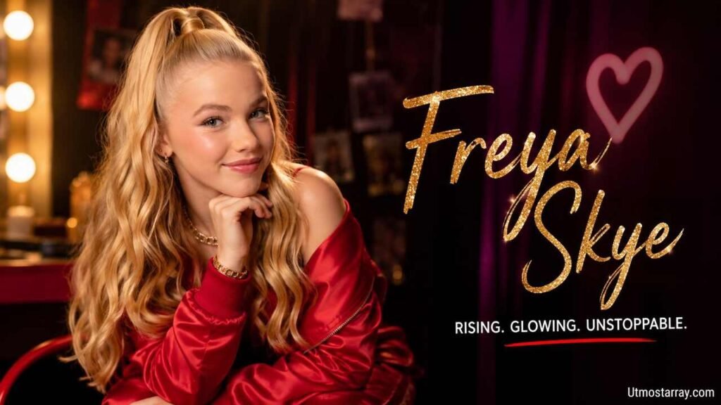 Freya Skye Age, Biography, Birthday, Family, Disney Career, Songs, and More Freya Skye smiling in a red outfit during a glamorous portrait session